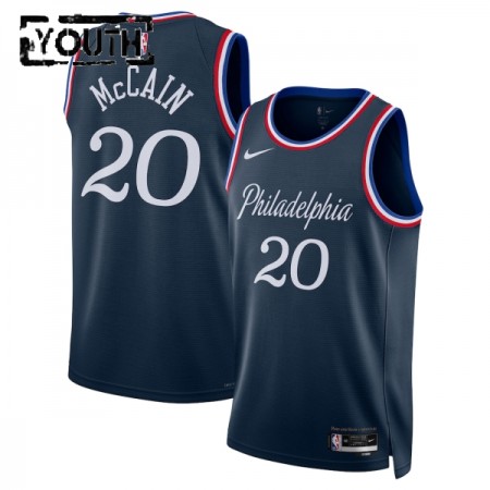 NBA Børn Trøje Philadelphia 76ers Jared Mccain 2025-26 Nike City Edition Navy Swingman NBA Børn Trøje Philadelphia 76ers Jared Mccain 2025-26 Nike City Edition Navy Swingman